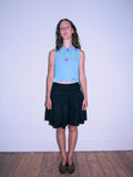 Blue Eyelet Tank Top