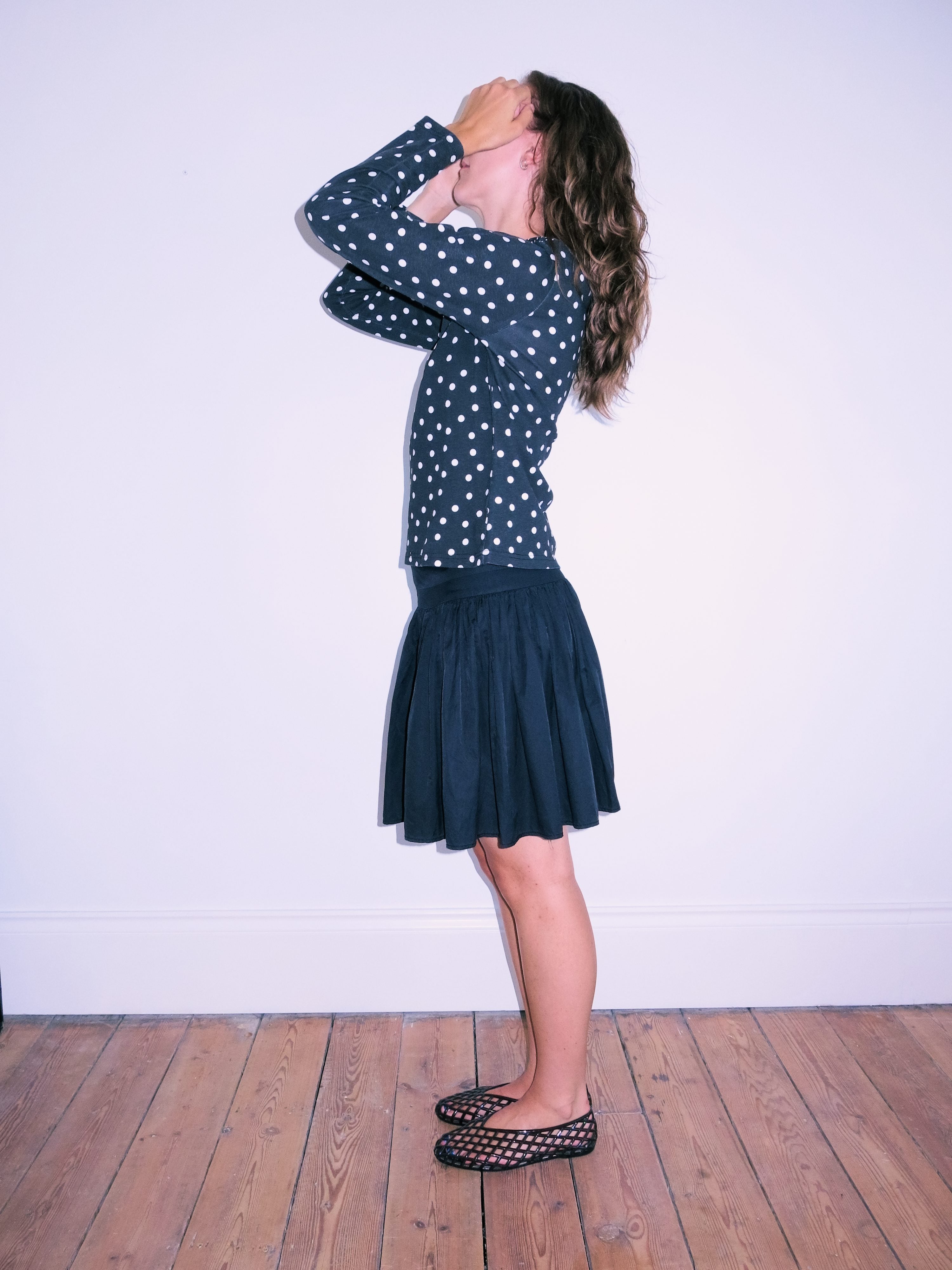 Polka Dot Long Sleeved Top