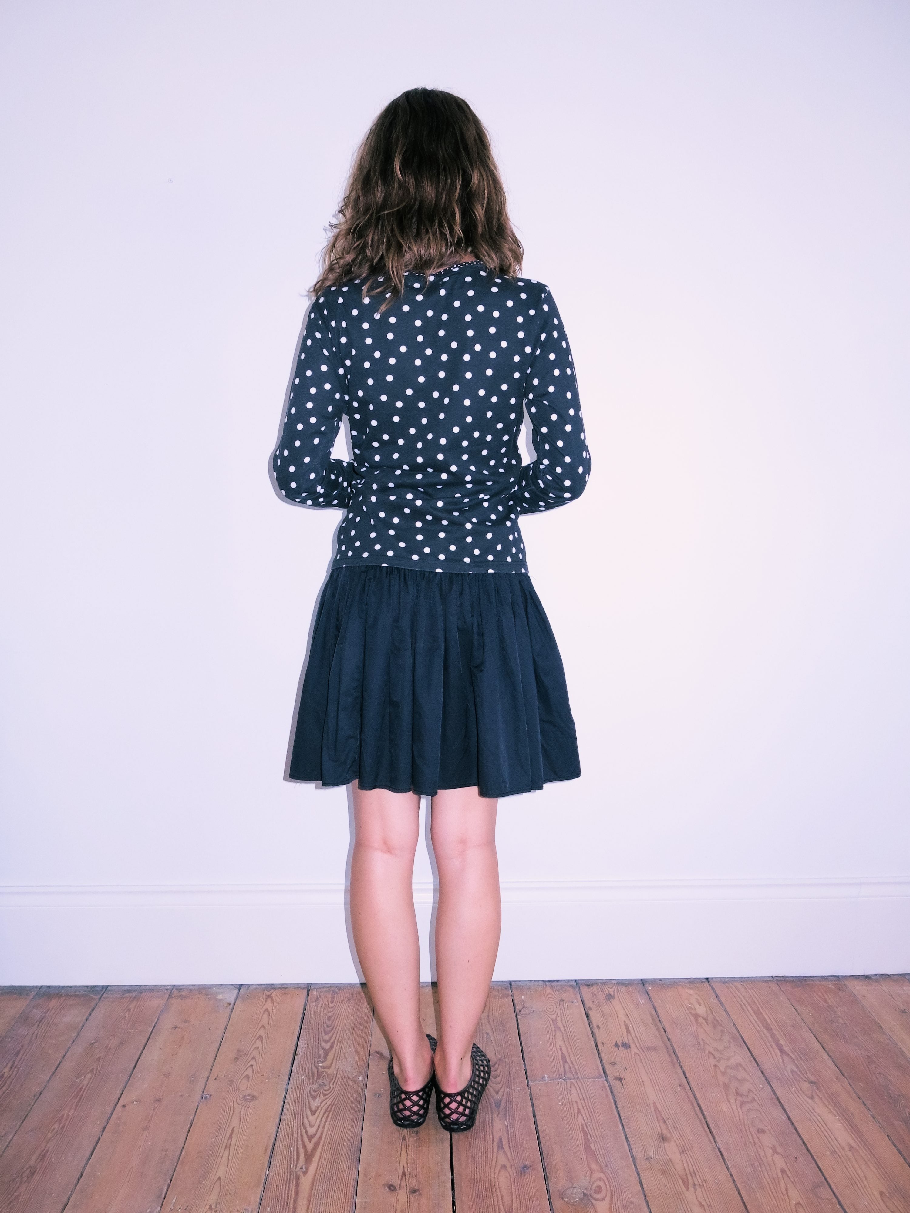 Polka Dot Long Sleeved Top