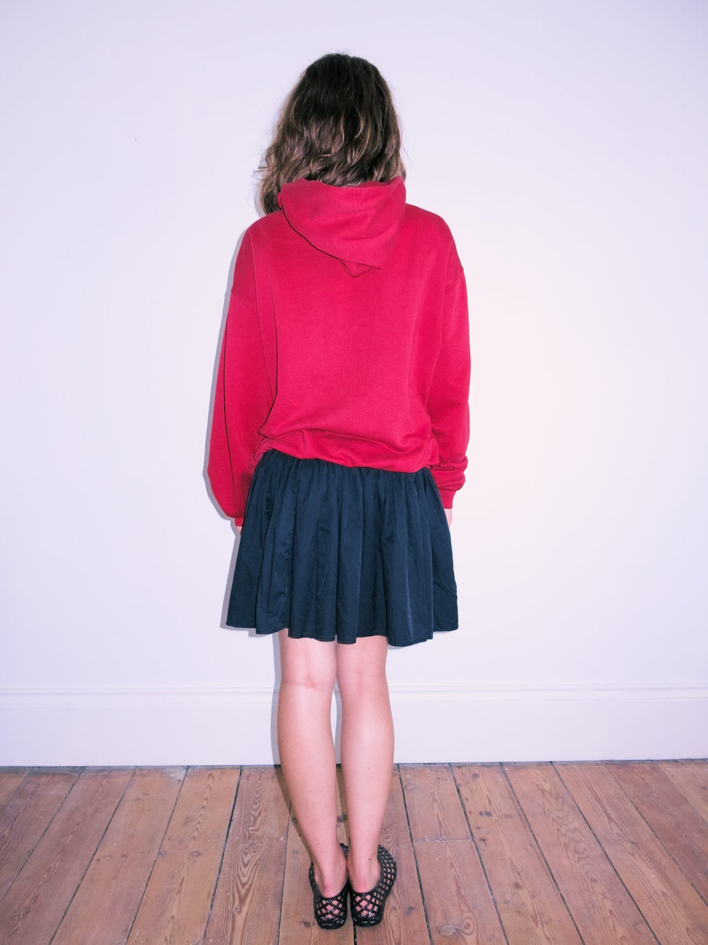 Duffer Red Zip-Up Hoodie