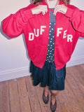 Duffer Red Zip-Up Hoodie