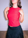 Red Studded Tank Top
