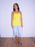 Yellow Side Tie Vest Top