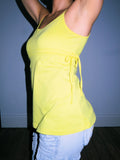 Yellow Side Tie Vest Top