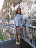 High Neck Button Up Utility Jacket